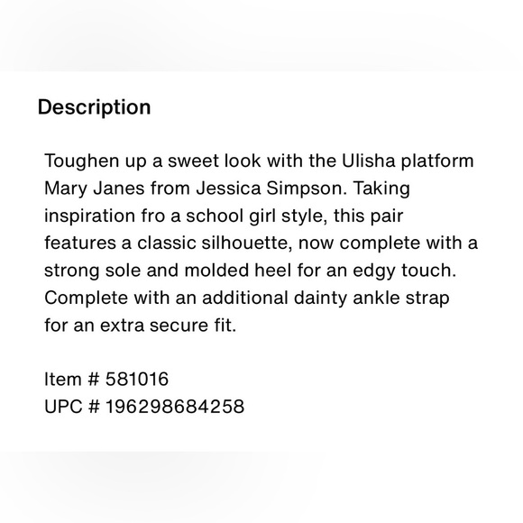 Jessica Simpson Black Patent Leather Ulisha Platform Mary Janes - Picture 10 of 15